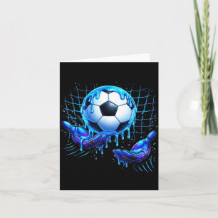 Voetbal Drip Ijs Drip Grappig Voor Sport Jongens G Kaart