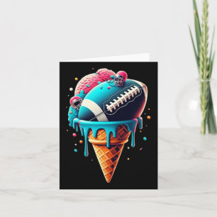 Voetbal Drip Ijs Waterverf Kegel Met Sprin Kaart