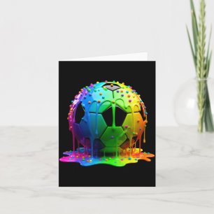 Voetbal Drip Jongens Ijs Drip Kleurrijk Voor Jonge Kaart