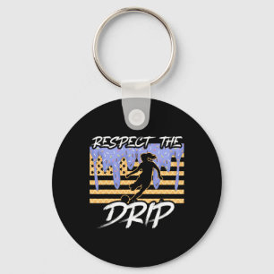 Voetbal Drip Meisjes Druppelen Ijs Respecteer De D Sleutelhanger