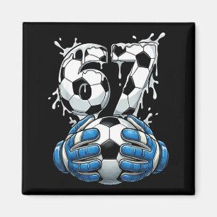 Voetbal Drip Nummer 67 Jongens Voetbal Keeper 67 Magneet