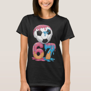 Voetbal Drip Nummer 67 Jongens Voetbalspeler 67 T-shirt