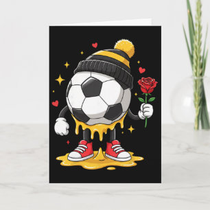 Voetbal Drip Valentijn Jongens En Mannen Valentijn Kaart
