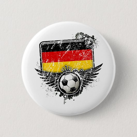 Voetbal Duitsland Ronde Button 5,7 Cm (Voorkant)