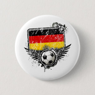 Voetbal Duitsland Ronde Button 5,7 Cm