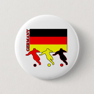 Voetbal Duitsland Ronde Button 5,7 Cm