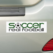 Voetbal = Echte Football Bumpersticker (Op auto)