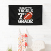 Voetbal Eerste Dag 7e Klas Terug Naar School Spandoek (Insitu)