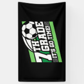 Voetbal Eerste Dag Terug Naar School 7e Klas Spandoek (Verticaal)