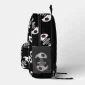 Voetbal. Eet, Slaap, Voetbal, Herhaal Bedrukte Rugzak (Rechts)