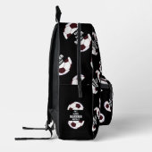 Voetbal. Eet, Slaap, Voetbal, Herhaal Bedrukte Rugzak (Links)