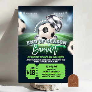 Voetbal Einde-Seizoen Banket Feest Uitnodiging