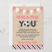 Voetbal Elke ouderdag Bedankkaart (Voorkant)