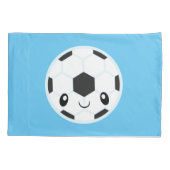 voetbal Emoji Kussensloop (Achterkant)