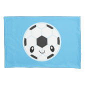 voetbal Emoji Kussensloop (Voorkant)