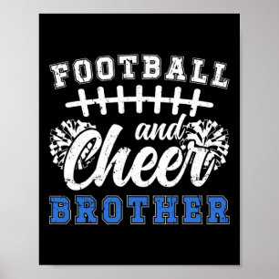Voetbal En Cheer Broer Voetbal En Cheerleading B Poster