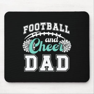 Voetbal En Cheer Papa Cheerleader En Voetbalspeler Muismat