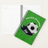 Voetbal en Cleats op het veld Planner (Display)