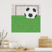 Voetbal En Doel Poster (Keuken)