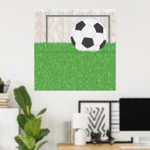 Voetbal En Doel Poster (Thuiskantoor)