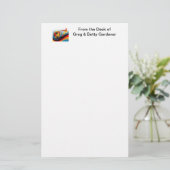 Voetbal en Football Dynamics Briefpapier (Staand voorkant)