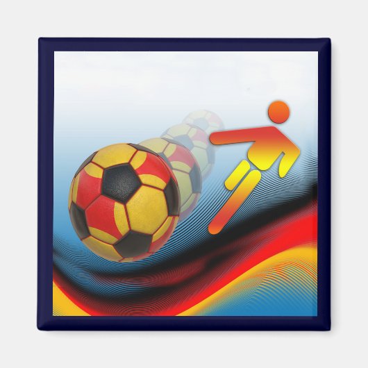 Voetbal en Football Dynamics Magneet (Voorkant)