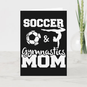 Voetbal en gymnastiek Moeder Grappige Voetballer G Kaart
