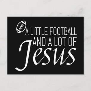 Voetbal en Jezus Briefkaart
