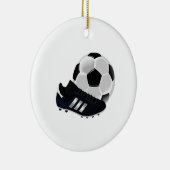 voetbal en reiniging keramisch ornament (Rechts)