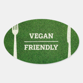 Voetbal- en rugby stijl vegan vriendelijke Sticker