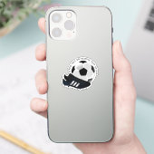 Voetbal en schone sport sticker (Telefoon)