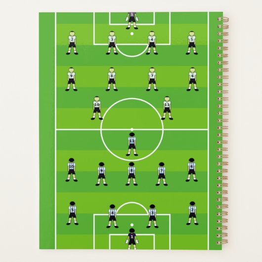 Voetbal en team planner (Achterkant)