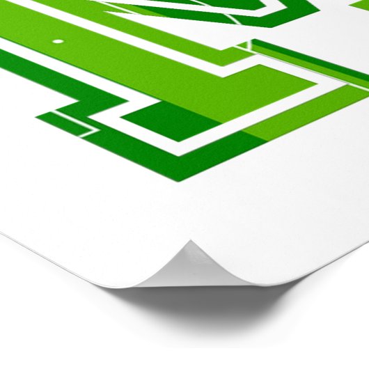 Voetbal en veldpitch Football Poster (Hoek)