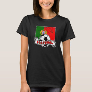 Voetbal EN VLAG VAN Portugal VERWIJDERD T-shirt