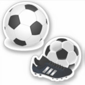 Voetbal- en voetschokken sticker (Voorkant)