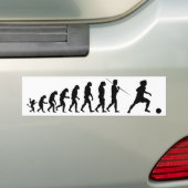 voetbal_evolutie bumpersticker (Op auto)