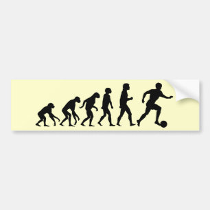 Voetbal Evolutie Bumpersticker