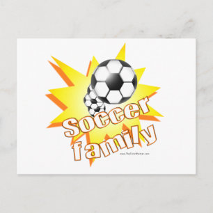 Voetbal Familie Briefkaart