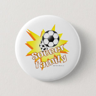 Voetbal Familie Ronde Button 5,7 Cm