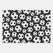 Voetbal feliciteert papierbladen met opvulling inpakpapier vel (Voorkant)