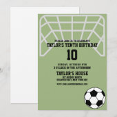 Voetbal Field Sport Custom Verjaardag Party Kaart (Voorkant / Achterkant)