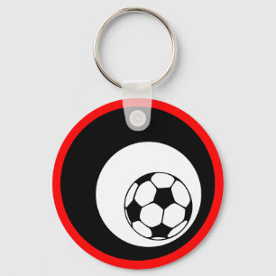 voetbal, fietsen. sleutelhanger