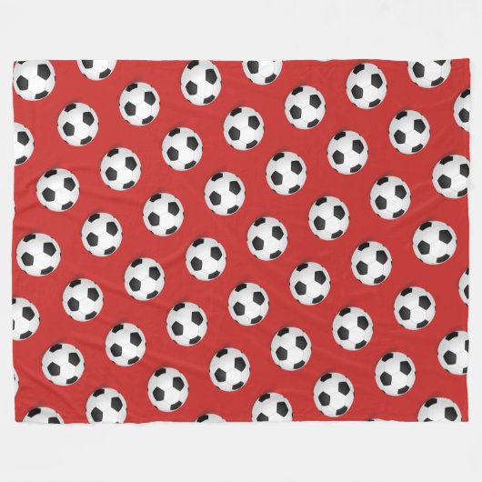 Voetbal Fleece Blanket (Voorkant (Horizontaal))