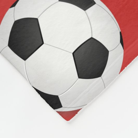 Voetbal Fleece Blanket (Hoek)