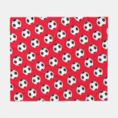 Voetbal Fleece Blanket Deken (Voorkant (Horizontaal))