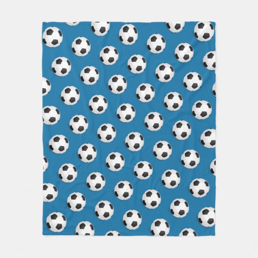 Voetbal Fleece Blanket Deken (Voorkant)
