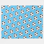 Voetbal Fleece Blanket Deken (Voorkant (Horizontaal))