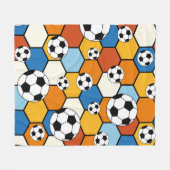 Voetbal Fleece Deken (Voorkant (Horizontaal))