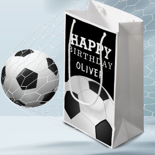 Voetbal Football Bal Happy Birthday Kinder naam Klein Cadeauzakje