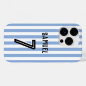 Voetbal Football Boy Aangepaste Speler & Nummer Case-Mate iPhone Case (Achterkant (horizontaal))